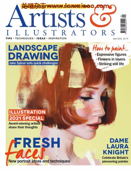 [英国版]Artists & Illustrators 插画绘画艺术设计杂志 2021年4月刊